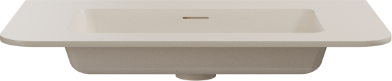 Storke Mata Soft Einzelwaschtisch Beige Granit solid surface 80 x 46 cm