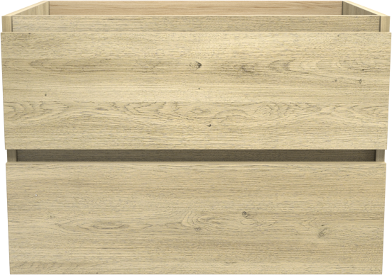 Balmani Lucida meuble sous-lavabo suspendu 75 x 55 cm chêne vieilli 2 tiroirs