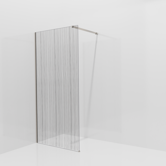 Balmani Modular douche à l'italienne: 100 x 200 cm, Mikado, Profil Brushed CoolMetal