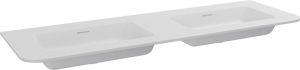 Storke Mata Soft Doppelwaschtisch matte solid surface 140 x 46 cm
