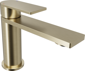 Blaufoss Fenix EcoStart Standard-Waschbecken Armatur: Brushed Champagne Gold