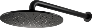 Blaufoss Smartbox Softline colonne de douche encastrée robinet thermostatique avec douche de tête ronde 30 cm noir mat