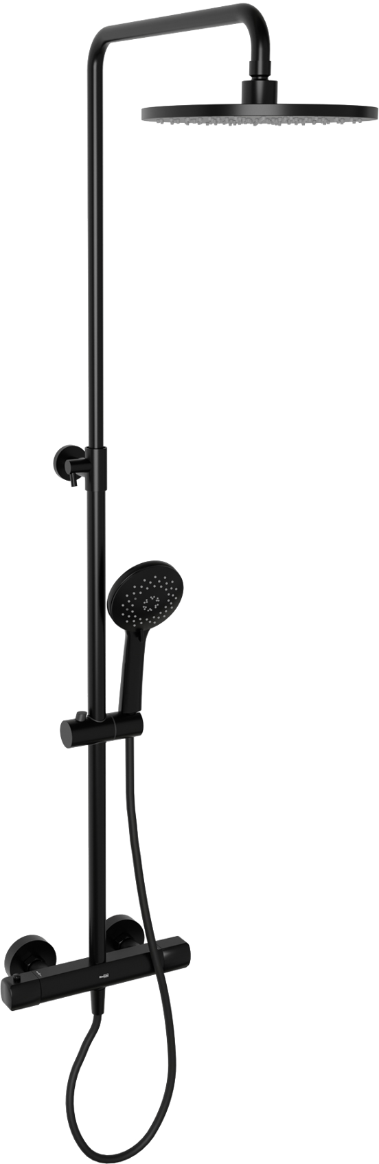 Blaufoss Bodan 250 regendoucheset thermostatische kraan mat zwart