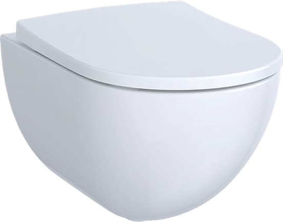 Geberit Acanto Hänge WC: Weiß glänzend, spülrandlos