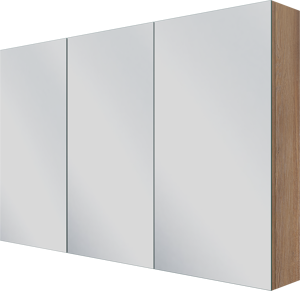 Linie Montro spiegelkast 120 x 75 cm bruin eiken