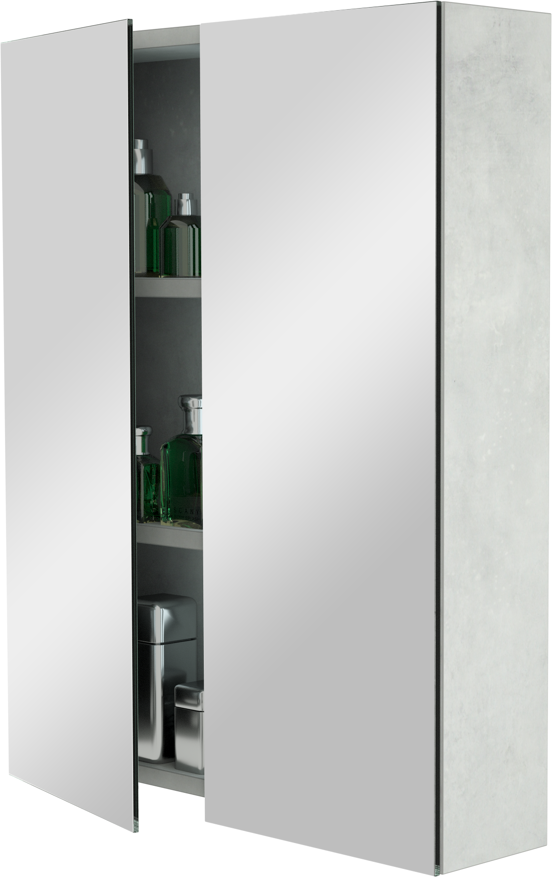 Storke Reflecta armoire de toilette 60 x 75 cm béton gris argent