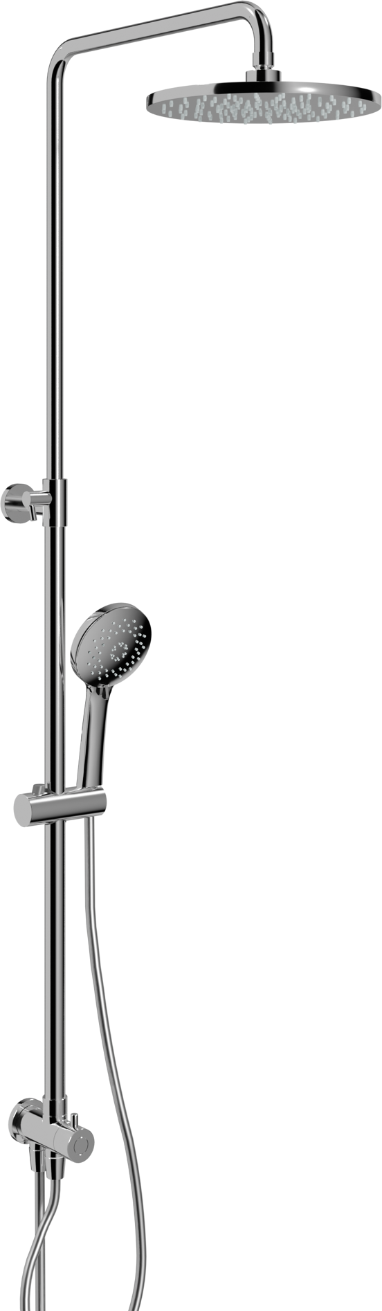 Blaufoss Bodan 250 kit de douche chrome brillant
