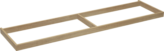Balmani Lucida sokkel voor wastafelonderkast ruw eiken 180 x 55 cm