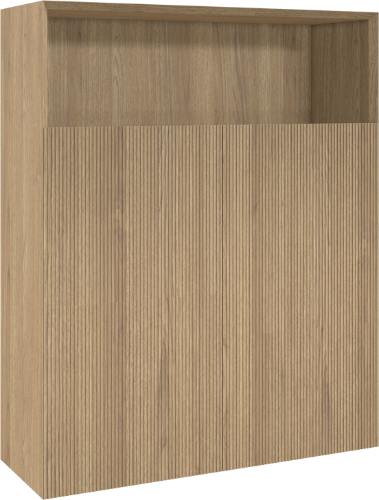 Balmani Fila zwevende badkamerkast fineer naturel eiken 100 x 30 x 120 cm