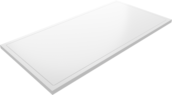Balmani Endless douchebak 180 x 90 cm Solid Surface mat wit