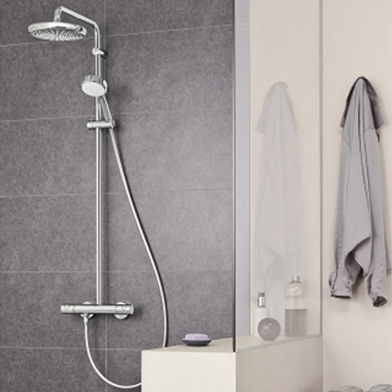 Grohe Tempesta Cosmopolitan System 250 thermostatische regendoucheset glanzend chroom