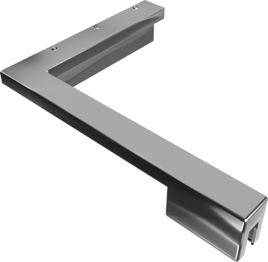 Balmani Modular korte stabilisatiestang links 18x14cm glanzend chroom
