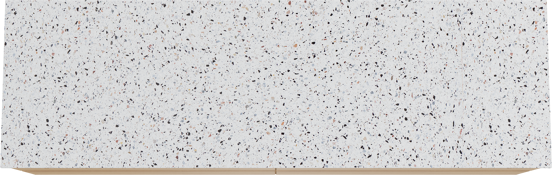 Balmani Mitra zwevend badkamermeubel 180 x 55 cm natuur eik met Stretto enkel of dubbel tablet in mat wit/zwart terrazzo