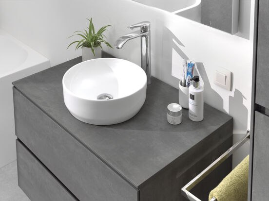 Luca Varess Perla vasque à poser porcelaine blanc mat rond Ø 34 cm