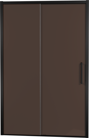 Balmani Senses Design porte coulissante réversible 160 cm x 210 cm verre Bronze, Profil noir, coating inclus