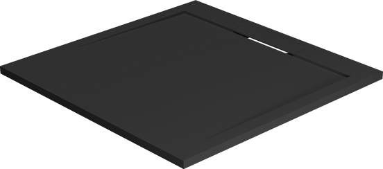 Balmani Andes douchebak 90 x 90 cm top solid mat zwart