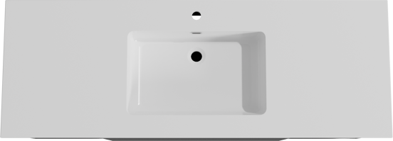 Storke Edge meuble salle de bains suspendu 145 x 52 cm noir mat avec Diva plan simple en marbre composite blanc brillant