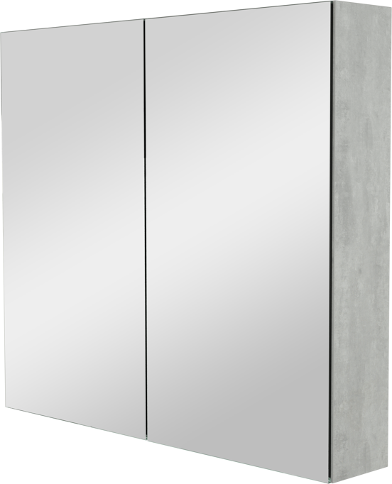 Storke Reflecta Spiegelschrank Bad: 85 x 75 cm, Beton dunkelgrau