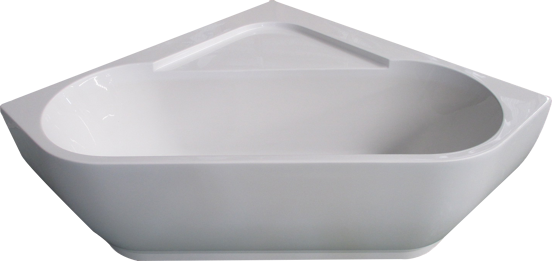 Linie Paulo baignoire d'angle gauche ou droite duo 150 x 150 cm acrylique blanc brillant