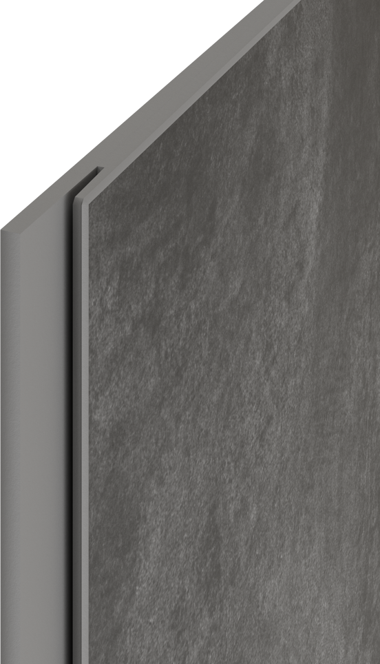 Linie Plato set douchewandpanelen 90 x 90 x 260cm pvc donkergrijs Dakota