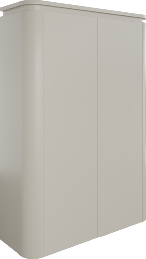 Balmani Moon zwevend badkamerkast zijdegrijs 90 x 32 x 130 cm