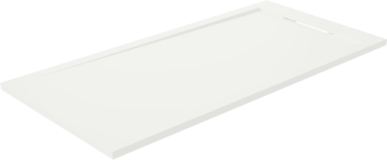 Balmani Andes duschwanne 140 x 70 cm Solid Surface weiß matt