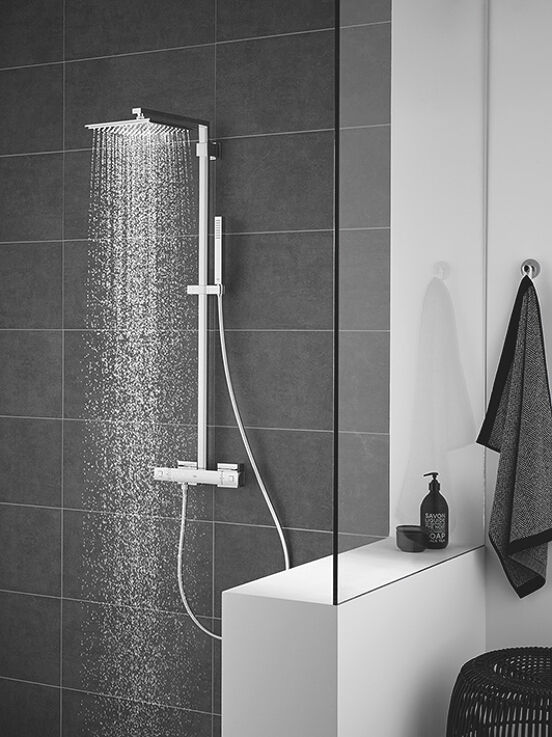 Grohe Euphoria Cube System 230 thermostatische regendoucheset glanzend chroom