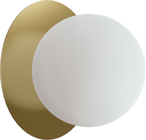 Balmani Pelota Disc medium LED Spiegelbeleuchtung: 16 cm, Champagner Gold