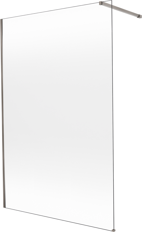 Balmani Modular inloopdouche: 140 x 200 cm, Permafrost met coating, Brushed GunMetal profielen
