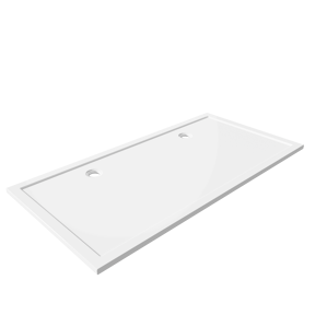 Luca Varess Soft douchebak 200 x 100 cm acryl hoogglans wit