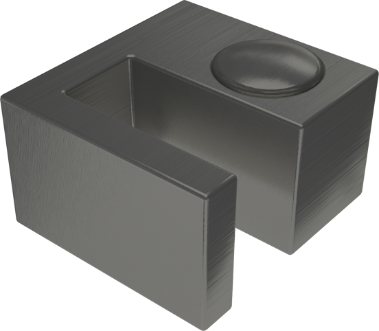 Balmani Modular inloopdouche 140 x 200 cm helder glas Brushed GunMetal profiel