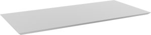 Balmani Eclips tablette simple ou double Solid Surface blanc mat 120 x 55 cm