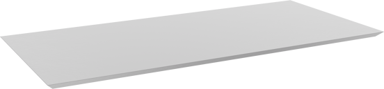 Balmani Eclips Einzel- oder Doppel Waschtischplatte matt weiße Solid Surface 120 x 55 cm