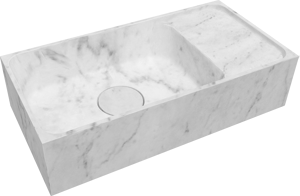 Balmani Dama lave-mains 42 x 21 cm marbre carrare