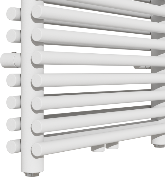 Vipera Alegria sèche-serviettes double 50 x 180 cm chauffage central blanc mat raccordements latéral et central possibles 1.575W