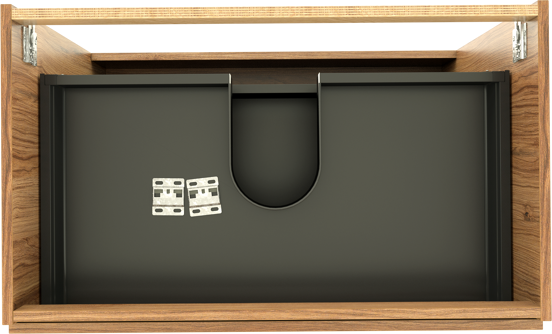 Balmani Lucida staande wastafelonderkast 90 x 55 cm teak 3 lades