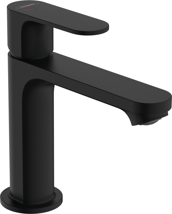 Hansgrohe Rebris 110 Niedrige Waschtischarmatur Schwarz matt