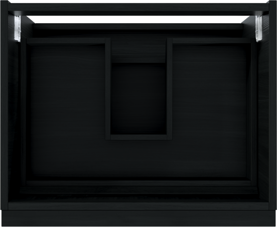 Balmani Forma meuble sous-lavabo suspendu 67,5 x 55 cm chêne noir 2 tiroirs