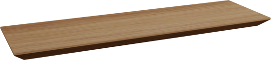 Balmani Mitra wandplank teakhout 60 x 18 cm