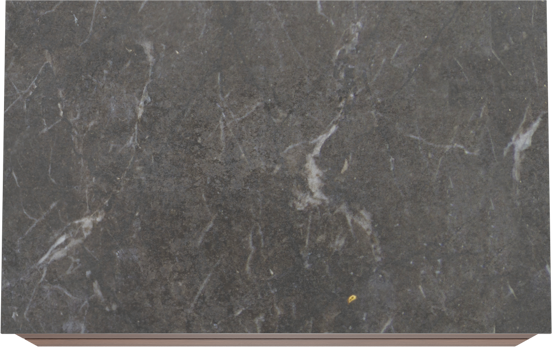 Balmani Mitra meuble salle de bains suspendu 90 x 55 cm noyer avec Stretto tablette simple en marbre pietra grey