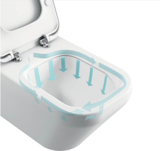 Ideal Standard Tesi Hänge WC: Weiß glänzend, spülrandlos, inkl. Isoliermatte