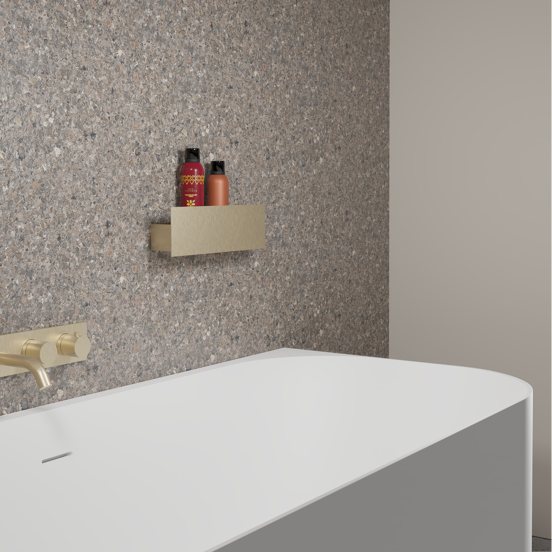 Balmani Uma étagère murale Brushed Champagne Gold 35 x 8.5 cm