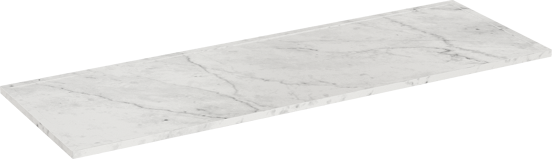 Balmani Bordo enkel of dubbel tablet Carrara marmer 140 x 49 cm