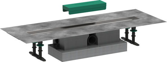 Hansgrohe uBox installatieset voor douchegoten 70cm voor Raindrain Match of Rock