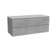 Storke Edge meuble salle de bains avec tablette pour vasques Tavola