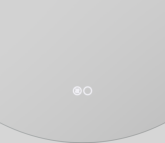 Balmani Giro Touch miroir rond lumineux et anti-buée Ø 80 cm