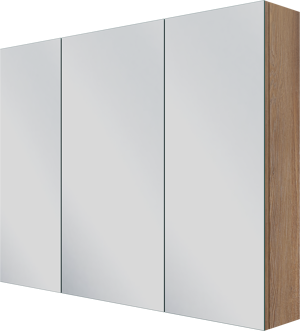 Linie Montro spiegelkast 100 x 75 cm bruine eik