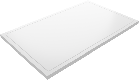 Balmani Endless receveur de douche 140 x 90 cm Solid Surface blanc mat