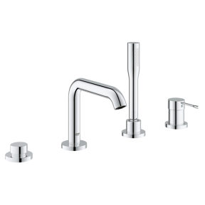 Grohe Essence 4-Loch Badewannenrandarmatur: Chrom glänzend