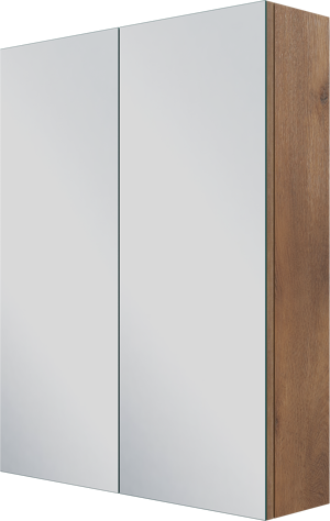 Linie Montro spiegelkast 60 x 75 cm bruine eik
